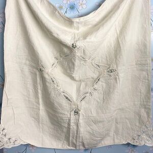 Vintage Battenberg Lace Table Cloth